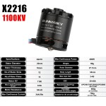 Hot Sales Sunnysky X2216 2216 880KV 1100KV 1250KV 1400KV 1800KV 2400KV II Outrunner Brushless Motor for RC Models 3D Airplane